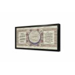 Tablosan Üçlü Dua Ayetel Kürsi Bereket Ve Nazar Ayeti Çerçeveli Mdf Tablo 40 X 80 Cm Mb34011