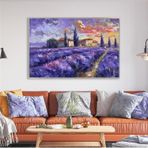 Tablosan Yağlı Boya Dokulu Tablo Modern İstanbul Manzarası Gümüş Çerçeveli U06028