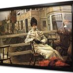 Tablosan Yüzbaşının Kızı Çerçeveli Cam Tablo 50x70 cm