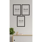 tablosetleri Siyah Renk 30x40cm 3 Adet Boş Çerçeve