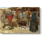 Tabloshop Albert Janesch Busy Bazaar 60x40 cm Tablo