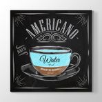 Tabloshop Americano Kahve Tarifi 100x100 cm Tablo