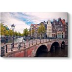 Tabloshop Amsterdam Köprü Kanal 100x70 cm Tablo