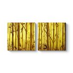 tabloshop Bambu Panorama Tablo 63 x 30-2 Parçalı
