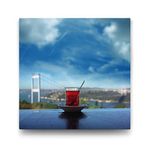 Tabloshop Boğazda Çay Keyfi 70x70 cm Tablo