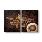 tabloshop Cafe Mocha Tablo 103 x 70-2 Parçalı