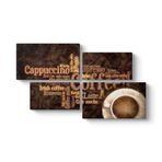 tabloshop Cafe Mocha Tablo 143 x 83-4 Parçalı