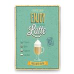 Tabloshop Caffe Latte Machiato 100x140 cm Tablo