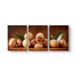 tabloshop Ceviz Panorama Tablo 126 x 55-3 Parçalı