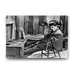 Tabloshop Charlie Chaplin ve Soba 90x60 cm Tablo
