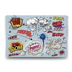 Tabloshop Çizgi Roman Etiket 100x70 cm Tablo