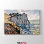 Tabloshop Claude Monet The Cliff Of Aval 90x60 cm Kanvas Tablo