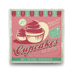 Tabloshop Cup Cakes 90x90 cm Tablo