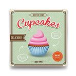 Tabloshop Cup Cakes Afiş 60x60 cm Tablo