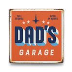 Tabloshop Dad's Garage 70x70 cm Tablo