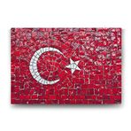 Tabloshop Dekoratif Türk Bayrağı 45x30 cm Tablo