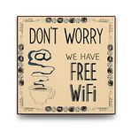 Tabloshop Dont Worry Free Wifi 60x60 cm Tablo