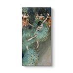 tabloshop Edgar Degas - Yeşil Dansçı Kanvas Tablo 30 x 60