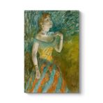 tabloshop Edgar Degas - Yeşil Şarkıcı Kanvas Tablo 100 x 140
