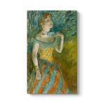 tabloshop Edgar Degas - Yeşil Şarkıcı Kanvas Tablo 70 x 120