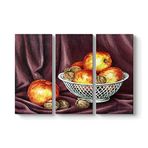 tabloshop Elma Yağlıboya Tablo 111 x 75-3 Parçalı