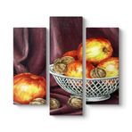 tabloshop Elma Yağlıboya Tablo 96 x 90-3 Parçalı