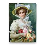 Tabloshop Emile Vernon Elegant Lady 60x90 cm Tablo