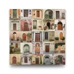 Tabloshop Eski Kapılar Kolaj 70x70 cm Tablo