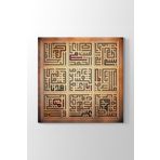 Tabloshop Fatiha Suresi Kufi 50x50 cm Tablo