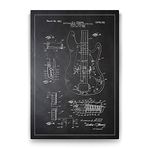 Tabloshop Fender Gitar Patenti 100x140 cm Tablo