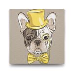 Tabloshop Fransız Bulldog 50x50 cm Tablo