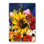 Tabloshop Frida Kahlo Flower Basket 50x75 cm Tablo