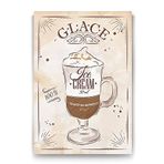 Tabloshop Glace Kahve Tarifi 100x140 cm Tablo