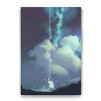 Tabloshop Gökyüzünde Salıncak 100x140 cm Tablo