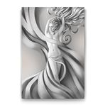 Tabloshop Gümüş Saçlı Kadın 40x60 cm Tablo