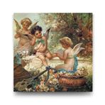 Tabloshop Hans Zatzka Musician Angels 90x90 cm Tablo