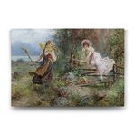 Tabloshop Hans Zatzka The Berry Picker 60x40 cm Tablo