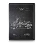 Tabloshop Harley Motosiklet Patenti 70x100 cm Tablo