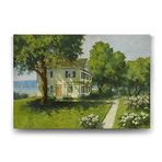 Tabloshop Hoca Ali Rıza Manzara ve Ev 125x80 cm Tablo