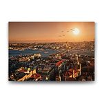 Tabloshop İstanbul Galata Manzara 100x70 cm Tablo
