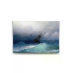 Tabloshop Ivan Ayvazovski Fırtınalı Denizde Gemi 140x100 cm Tablo