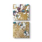 tabloshop Japon Ağacı ve Kuşlar Tablo 30 x 63-2 Parçalı