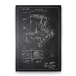 Tabloshop Kahve Makinesi Patenti 100x140 cm Tablo