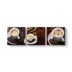 tabloshop Kahve Panorama Tablo 156 x 50-3 Parçalı
