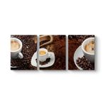 tabloshop Kahve Panorama Tablo 156 x 70-3 Parçalı