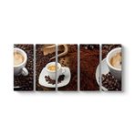 tabloshop Kahve Panorama Tablo 162 x 70-5 Parçalı