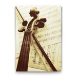 Tabloshop Keman ve Nota 80x125 cm Tablo