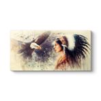 tabloshop Kızılderili ve Kartal Tablo 160 x 80