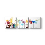 tabloshop Kokteyl Panorama Tablo 156 x 50-3 Parçalı