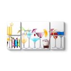 tabloshop Kokteyl Panorama Tablo 206 x 103-5 Parçalı